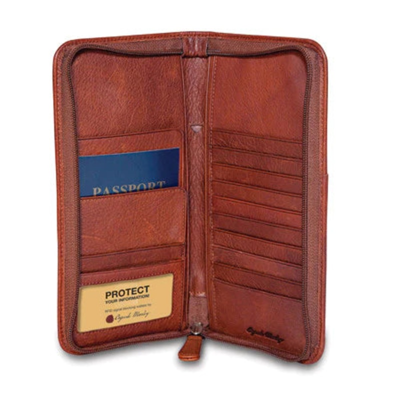 Cashmere RFID Zipper Travel Organizer
