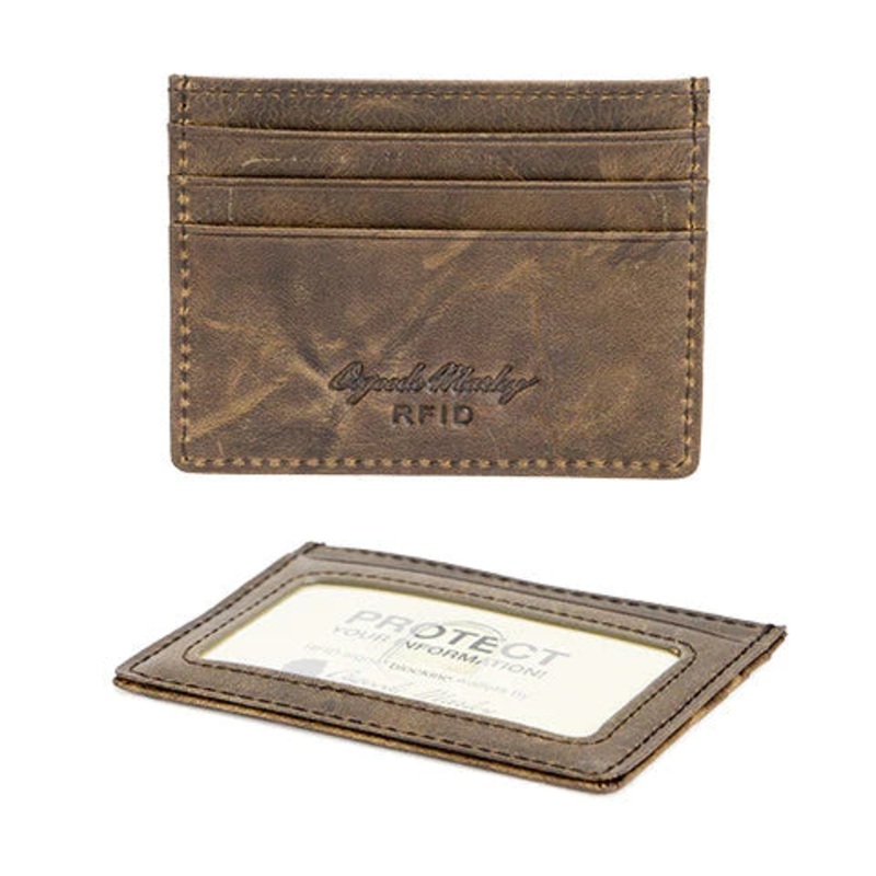 Distressed RFID Credit Card Stack