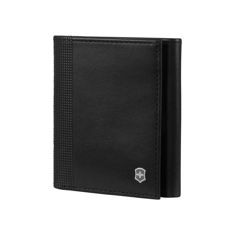 Victorinox Altius Alox Leather Tri-Fold Wallet with RFID Protection