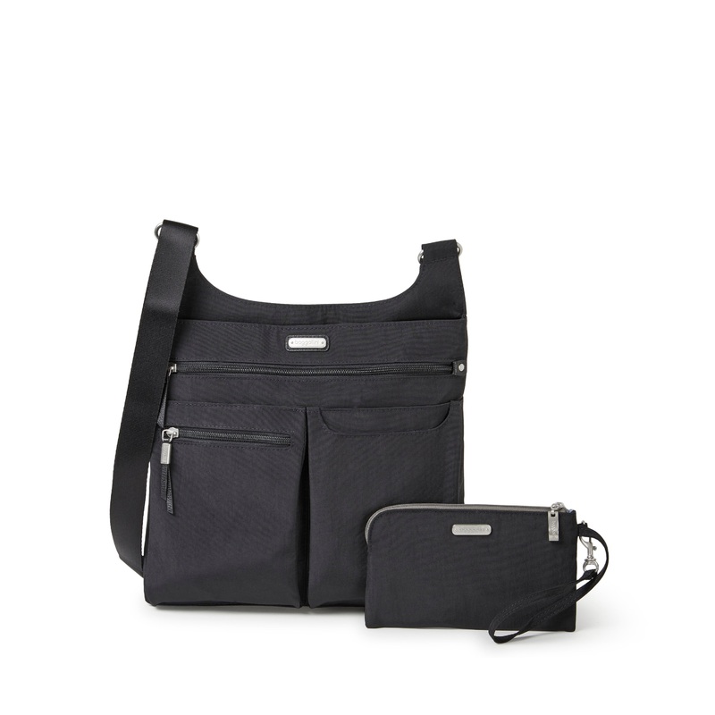 Baggallini On Track Crossbody with RFID Phone Wristlet