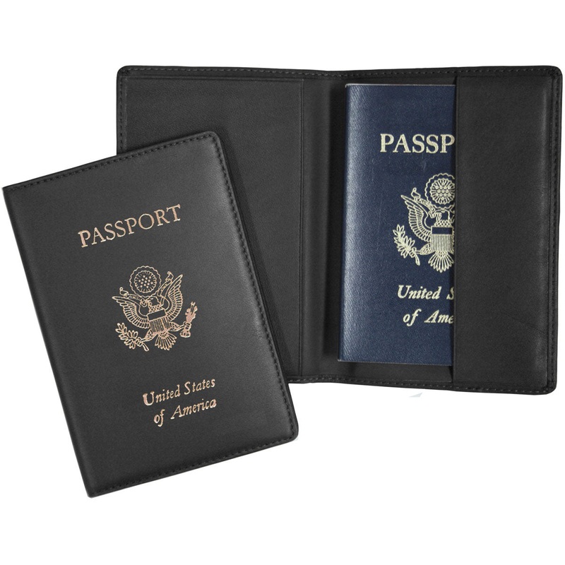 Royce Leather Rfid Blocking Passport Travel Document Organizer