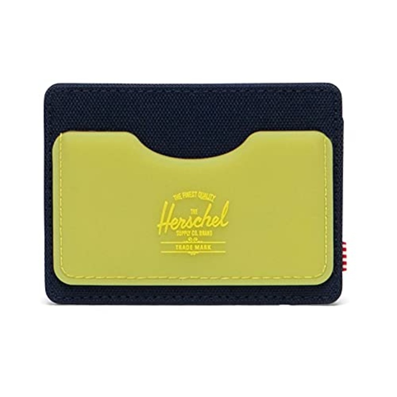 Herschel Charlie Rubber RFID, Peacoat/Cyber Yellow