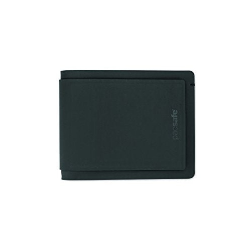 Pacsafe Rfidsafe Tec Bifold Plus Wallet W/ Transit Pass Sleeve, Black