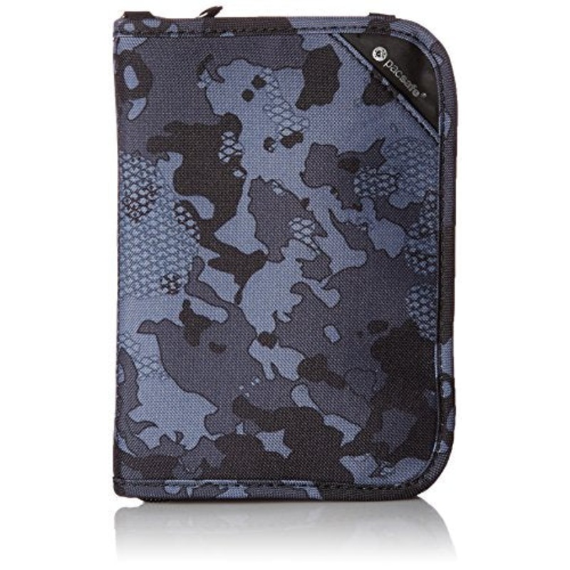 Pacsafe Rfidsafe V150 Anti-Theft Rfid Blocking Compact Passport Wallet, Grey Camo
