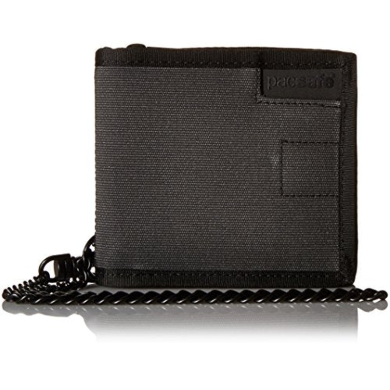 Pacsafe Rfidsafe Z100 Anti-Theft Rfid Blocking Bi-Fold Wallet, Charcoal