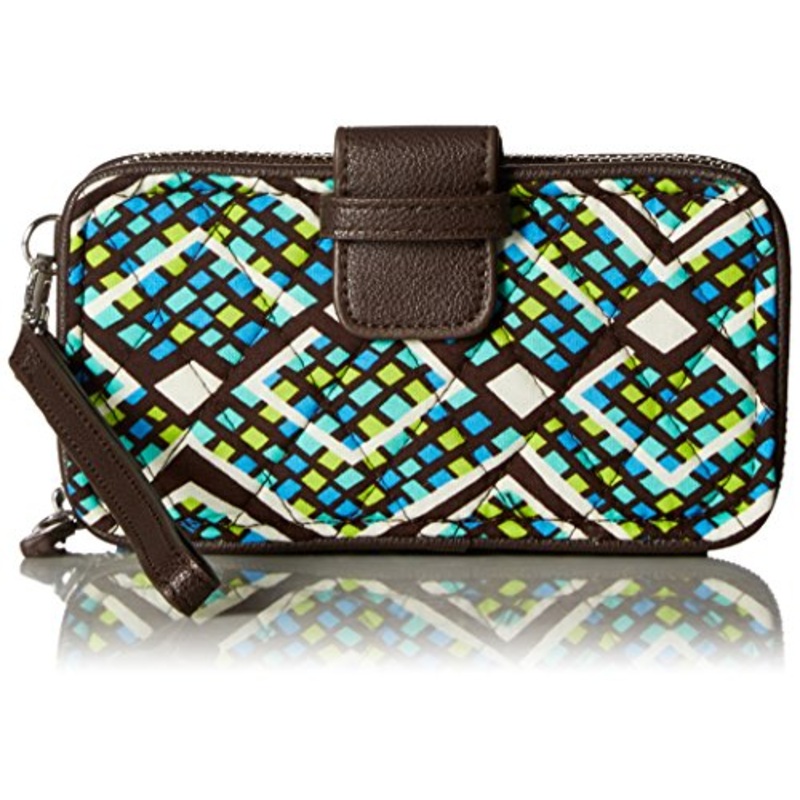 Rfid Smartphone Wristlet Wallet, Rain Forest, One Size