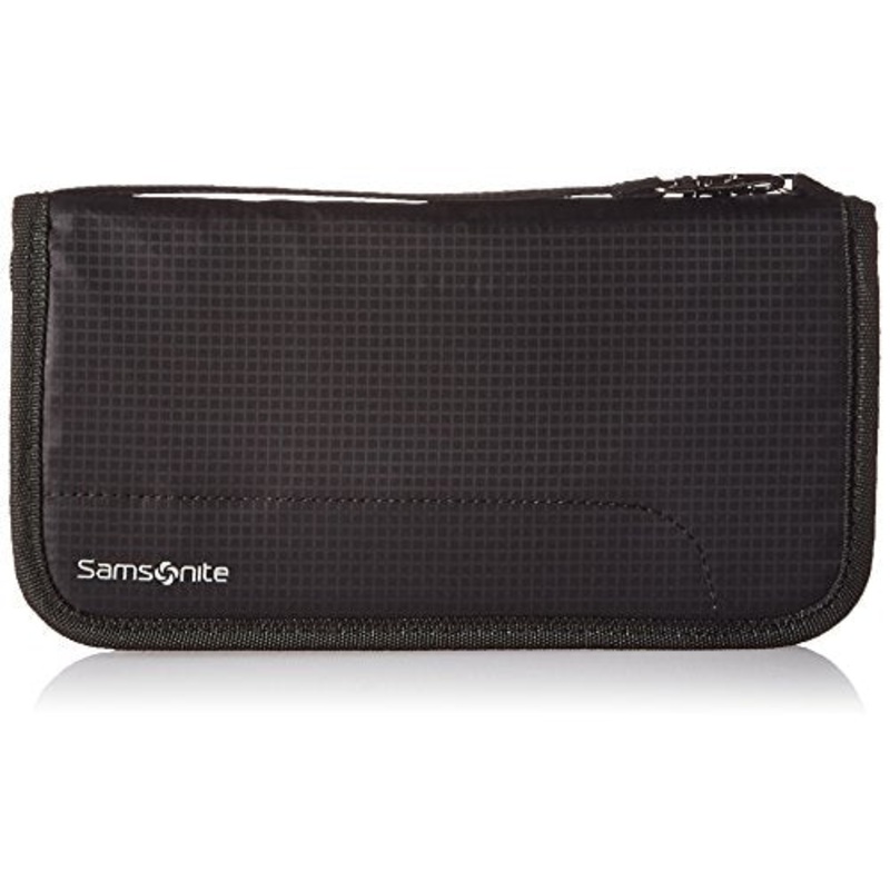 Samsonite Rfid Zip Close Travel Wallet, Black