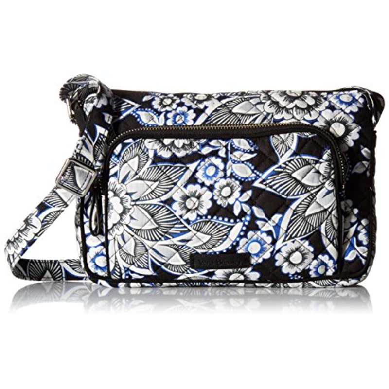 Vera Bradley Iconic Rfid Little Hipster, Snow Lotus