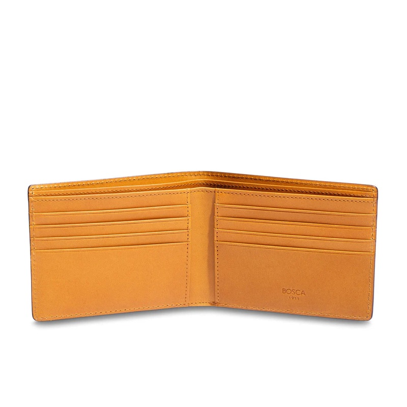 BOSCA BRITAN Leather 8 Pocket RFID Deluxe Executive Wallet