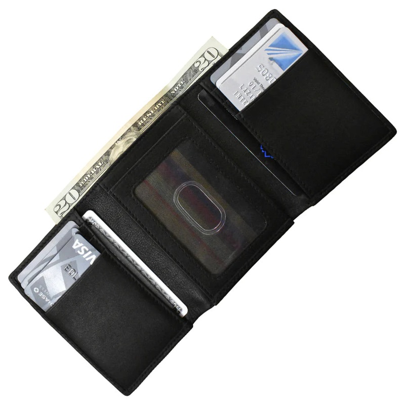 ili New York Premium Leather RFID Trifold Wallet