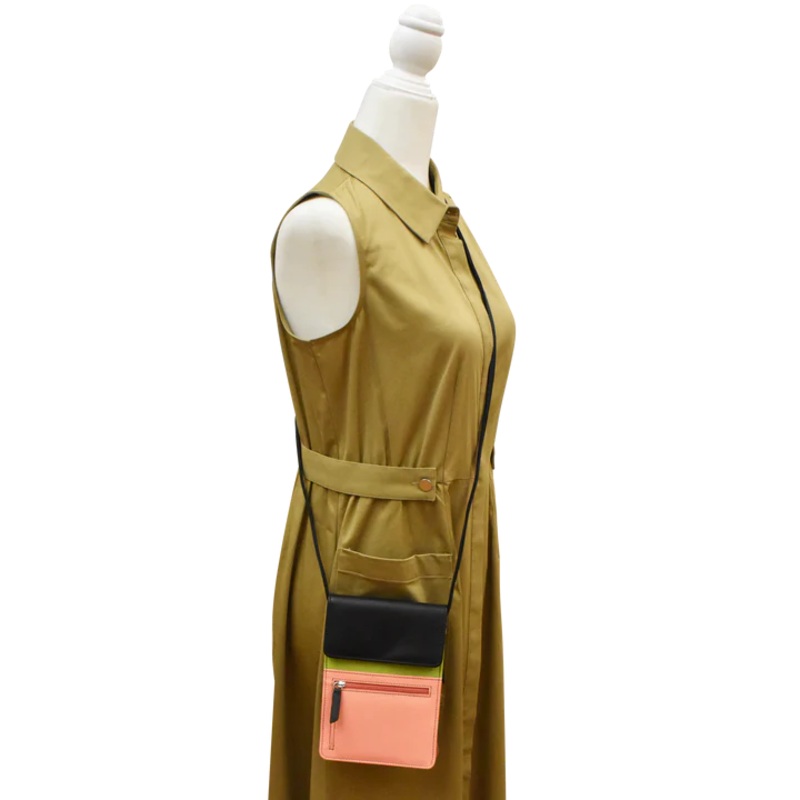ili New York - RFID blocking Leather Organizer on a String - Large- 6824
