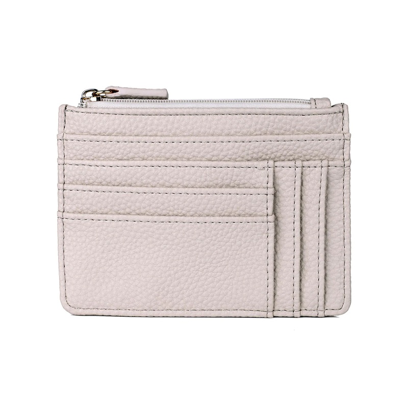 On Sale- Julia Buxton Vegan Textured RFID Pik-Me-Up Slot Coin Pouch Wallet