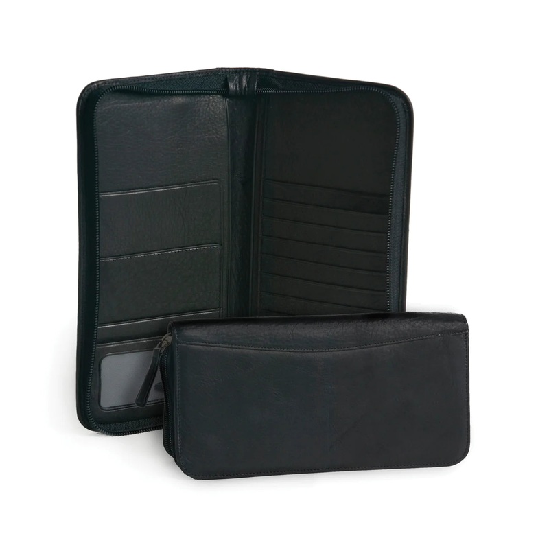 Osgoode Marley Leather RFID Zipper Travel Organizer- 1202