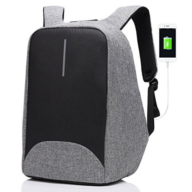 Sami Tudio Anti-Theft Backpack With Usb Charging Port Business Laptop Backpack Fits To 15.6 Inch