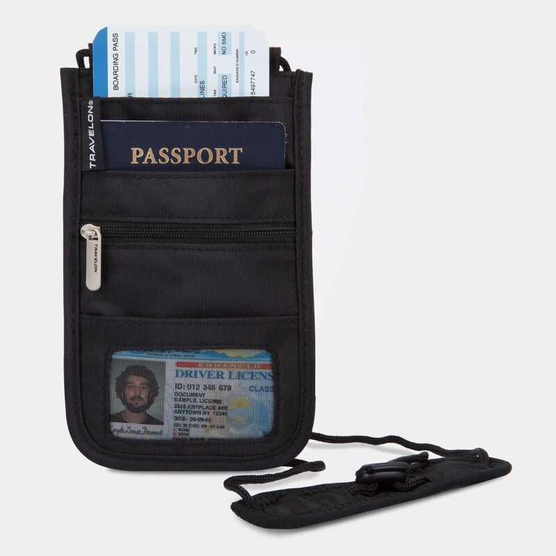 Travelon RFID Blocking Classic Deluxe Boarding Neck Wallet