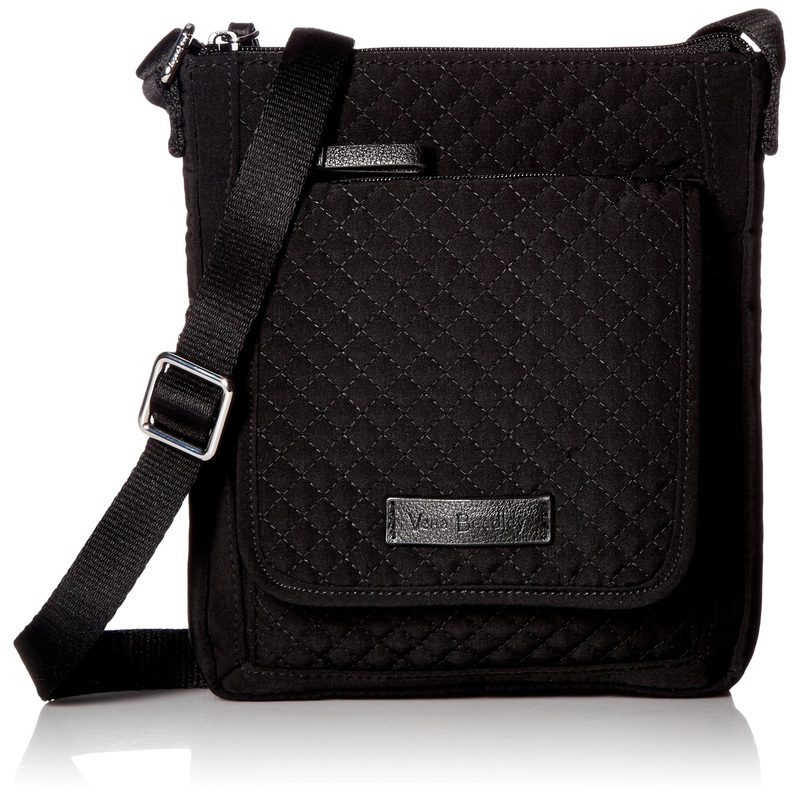Vera Bradley Microfiber RFID Mini Hipster, Classic Black