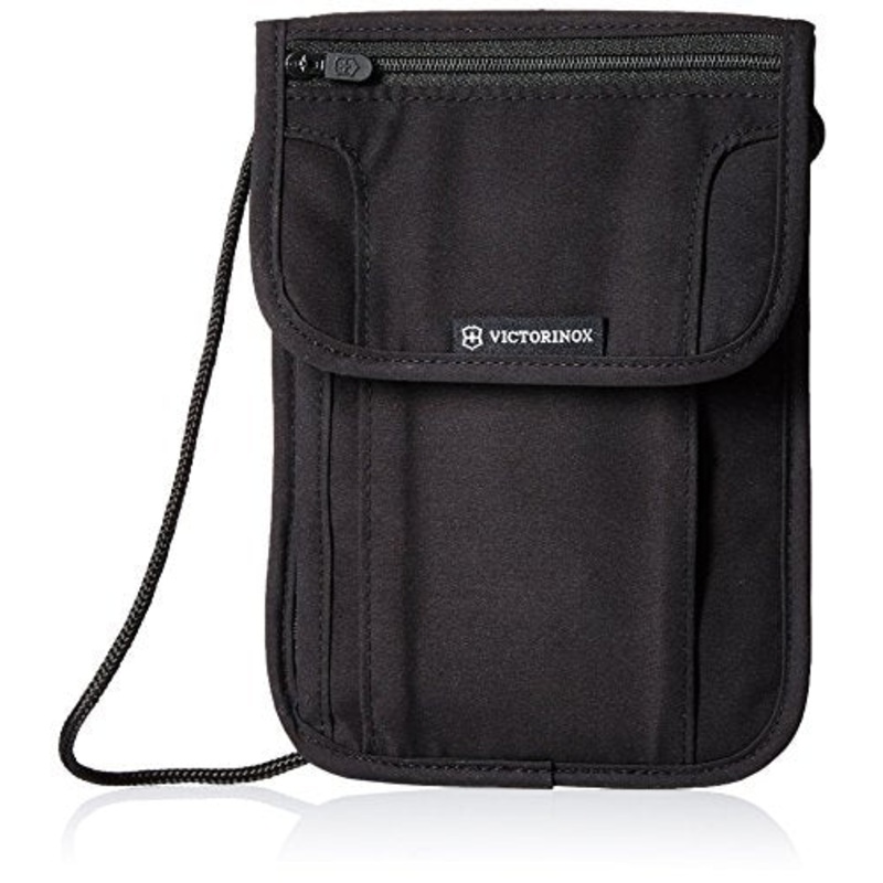 Victorinox Deluxe Security Pouch Rfid Protection, Black/Black Logo