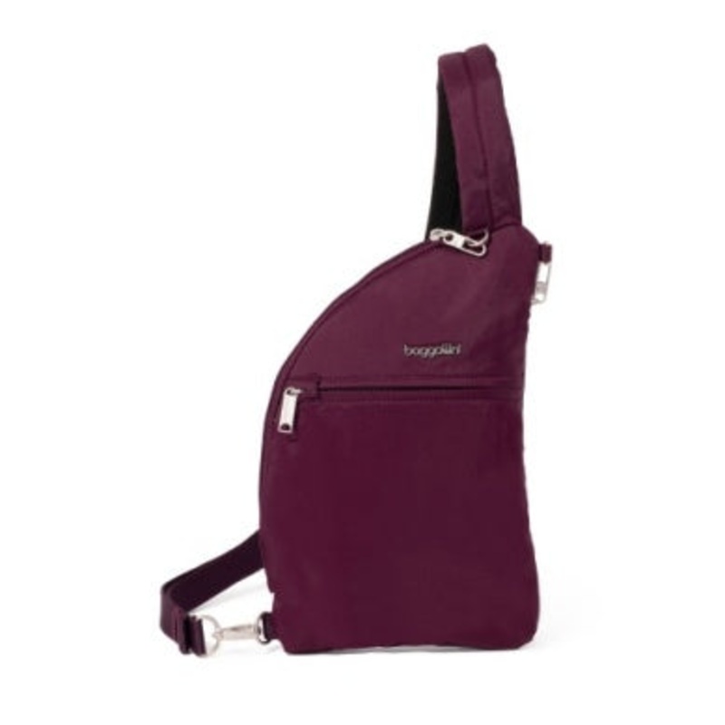 Baggallini Securtex Anti-Theft Half Moon Crossbody/Sling