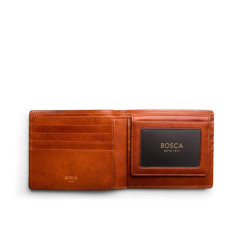 BOSCA OLD LEATHER RFID Euro Credit Wallet w/I.D. Passcase
