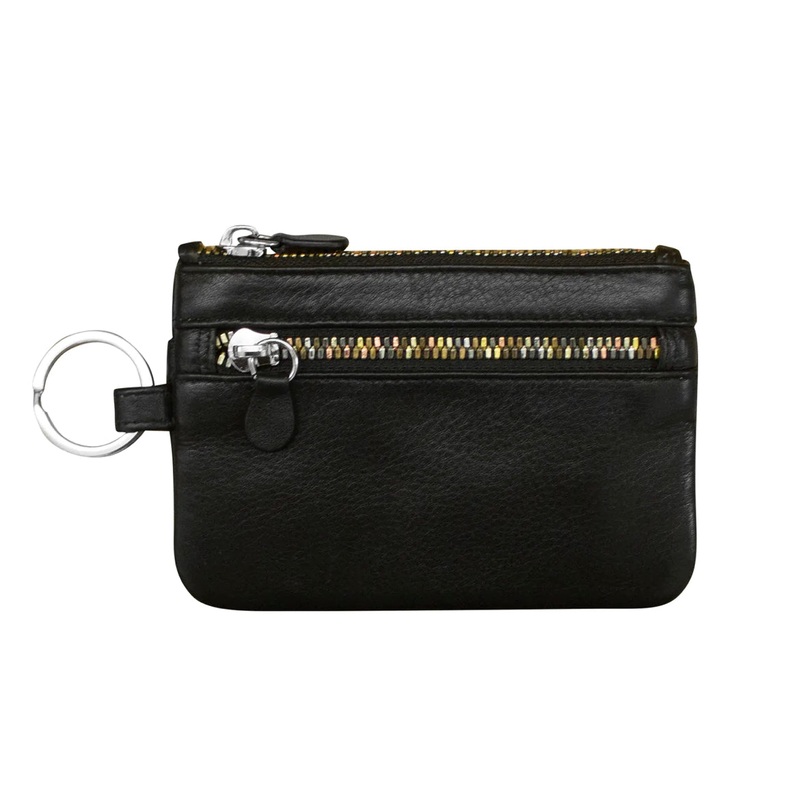 ili New York RFID Leather Coin Purse Wallet- 6457