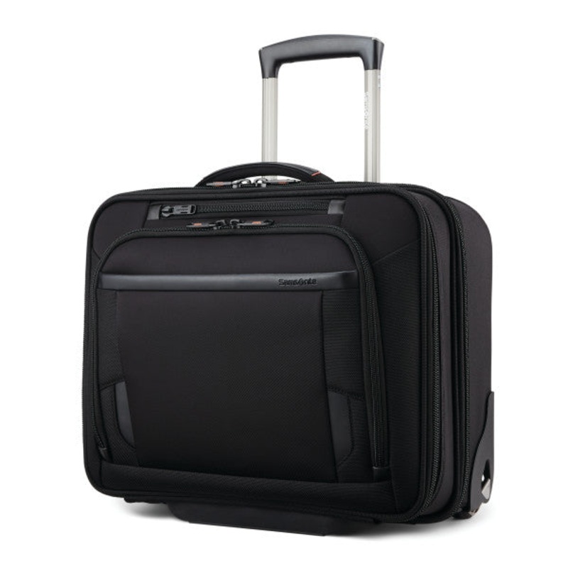 SAMSONITE PRO RFID Mobile Office 2-Wheeled Zippered Briefcase/Suitcase