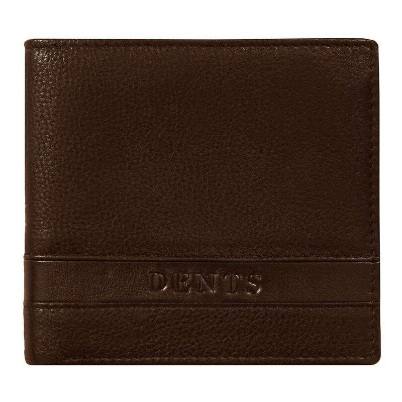 Dents Clyde Leather RFID Blocking Bifold Wallet - Dark Tan