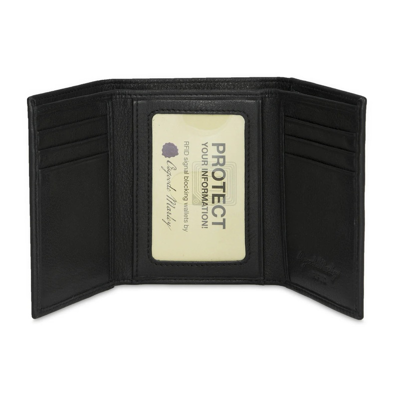 Osgoode Marley RFID Double ID Trifold Wallet 1205 Black