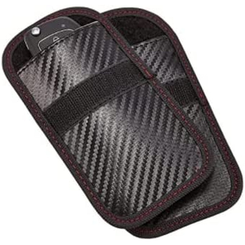 2 Pack Faraday Key Fob Protector, Anti-theft Key Fob Faraday Bag