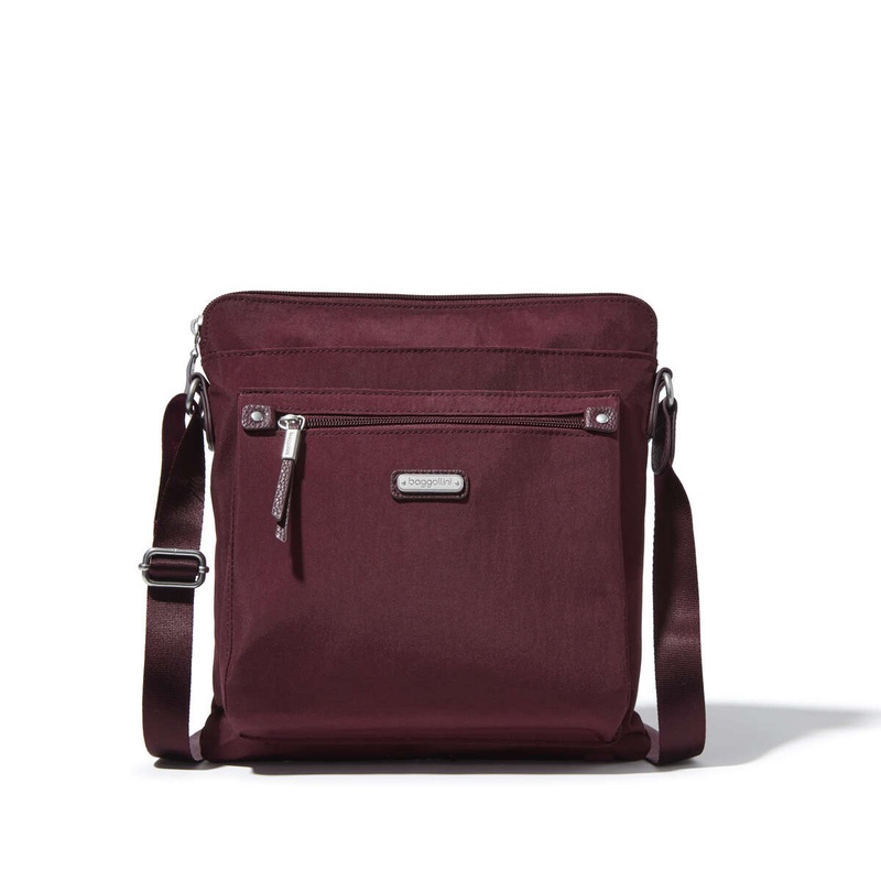 Baggallini Go Bagg w/RFID Phone Wristlet - Dark Cherry
