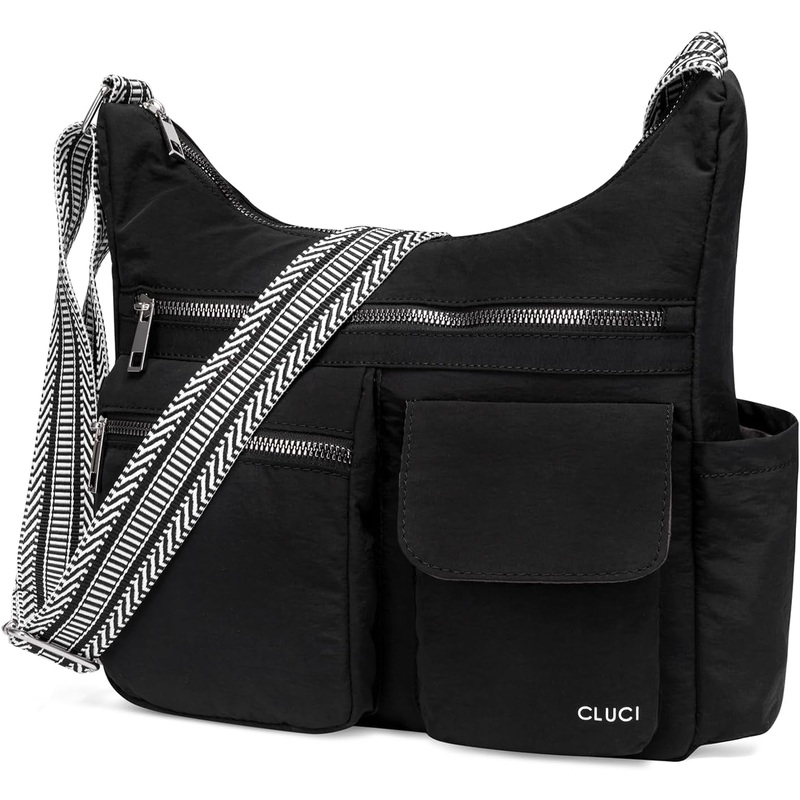 CLUCI Travel Purses for Women, Waterproof Nylon Crossbody Bags for Woman Trendy, anti Theft Shoulder Bag for Ladies