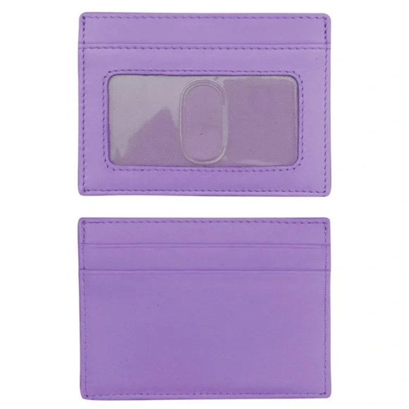 ILI New York Leather RFID Credit Card/ID Holder - Amethyst