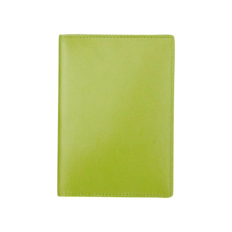 ILI New York RFID Leather Passport Wallet w/ID Window- Pear