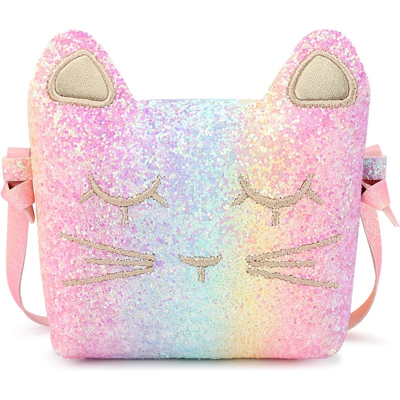 Kids Cat Purse Crossbody Bag for Little Girls