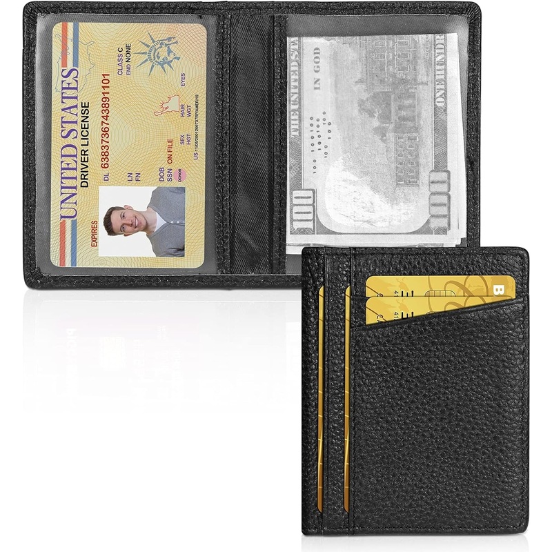 Minimalist Wallet - Premium Leather RFID Blocking Front Pocket Wallets