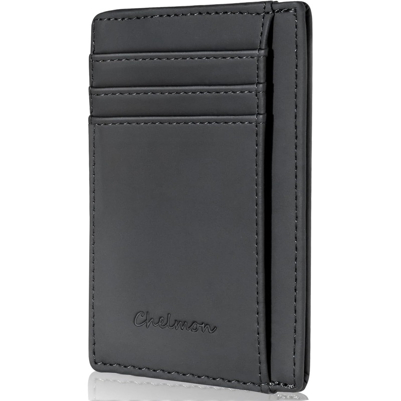 Slim Wallet for Men, Minimalist Front Pocket RFID Blocking Credit Card Holder