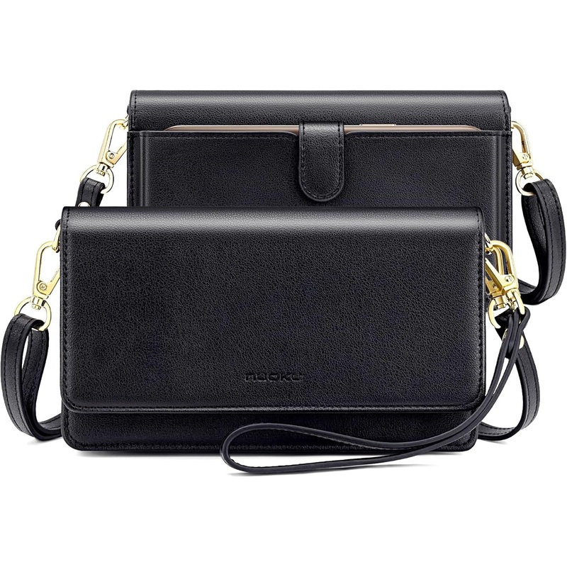 Small Crossbody Bag for Women, phone Wallet with RFID Card Slots & 2 Straps