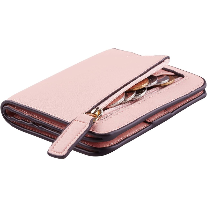 Women Rfid Blocking Bifold Wallet Luxury Leather Pocket Wallet