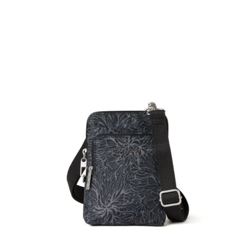 Baggallini Anti-Theft Activity Crossbody Bag - Midnight Blossom