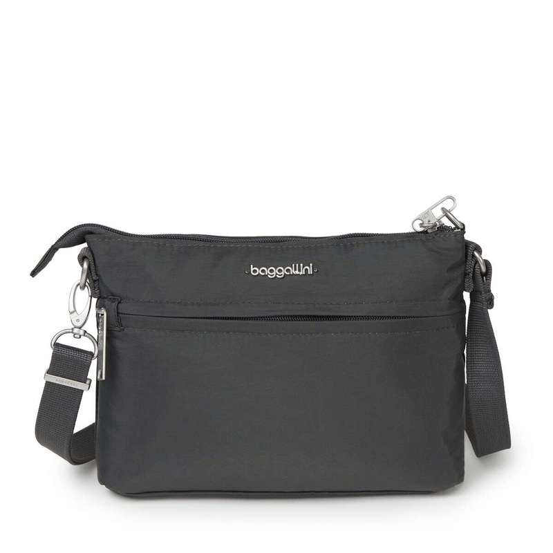 Baggallini Anti-theft Memento Crossbody Bag - Charcoal