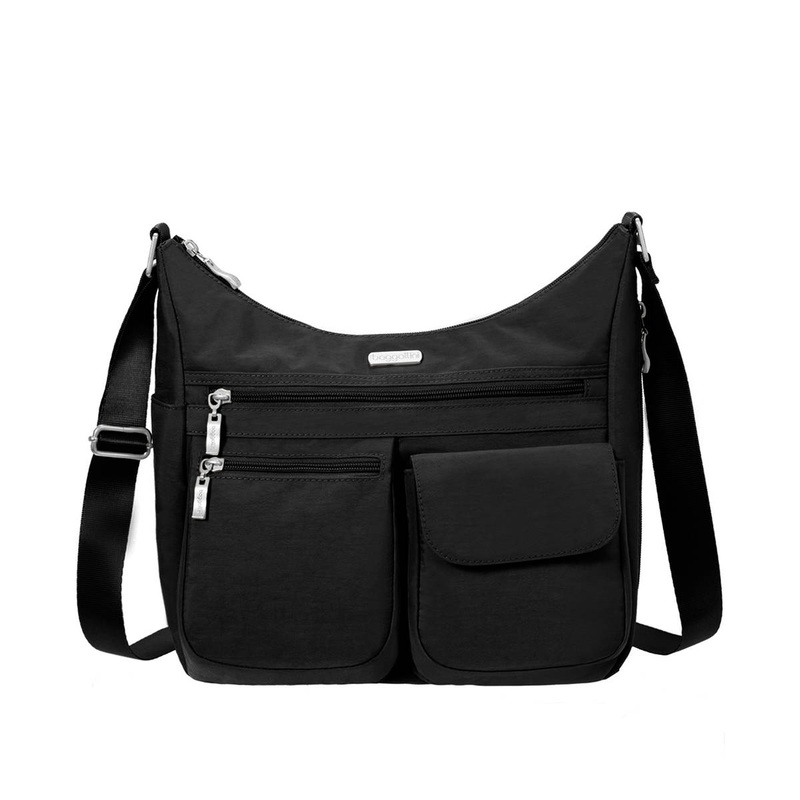Baggallini Everywhere Bagg w/RFID Phone Wristlet - Black/Sand Lining