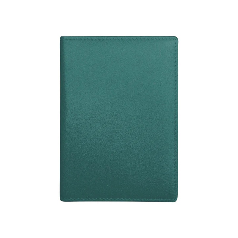 ILI New York RFID Leather Passport Wallet w/ID Window - Aqua