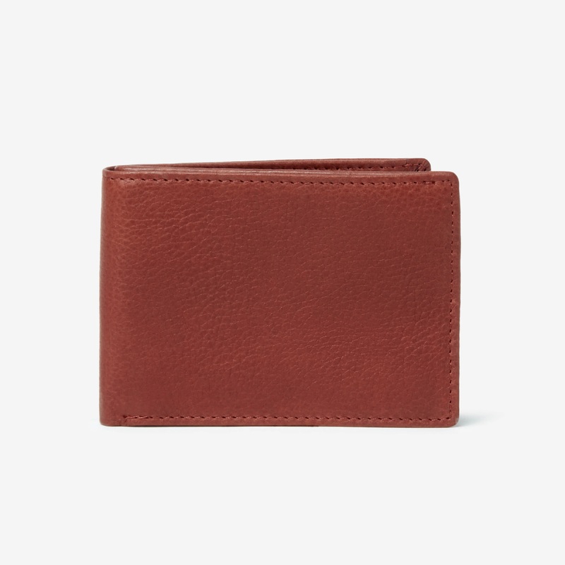 Osgoode Marley RFID Leather Ultra Mini Thinfold Wallet - Brandy