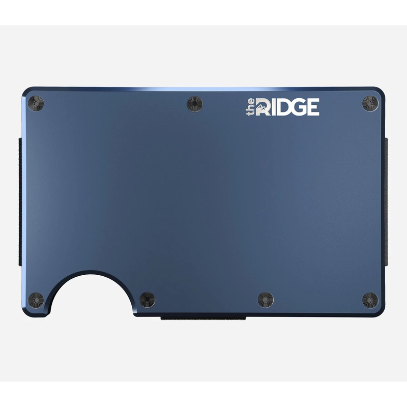 Ridge RFID Wallet - Alpine Navy Aluminum - Clip