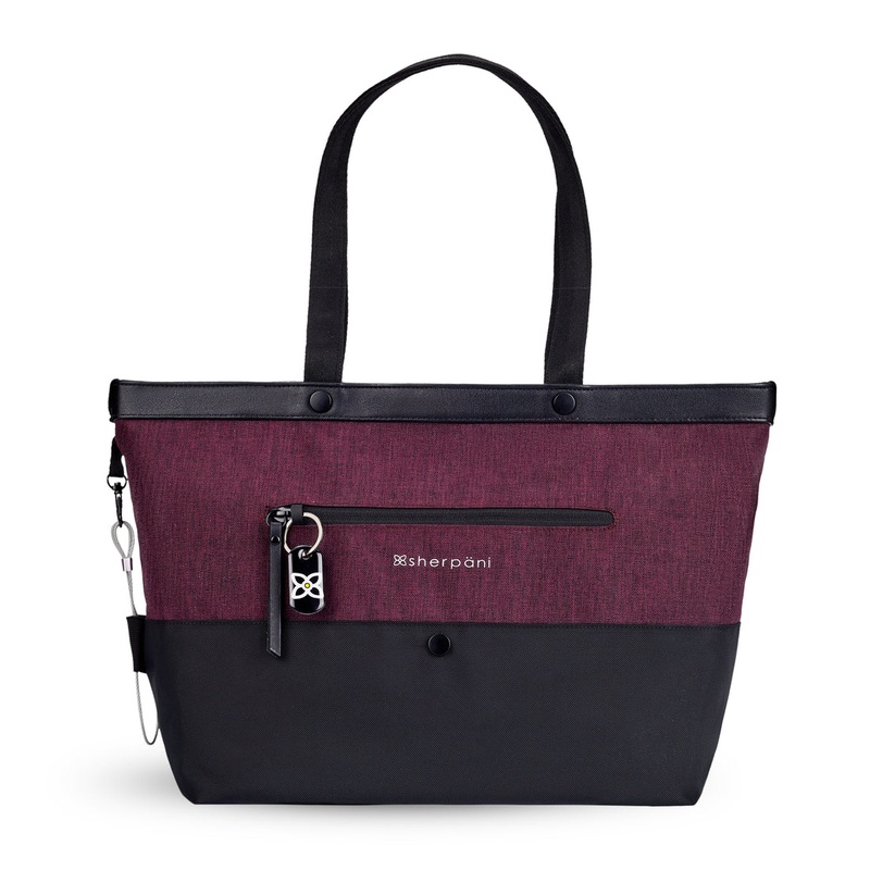 Sherpani Cali Anti-theft Tote- Merlot
