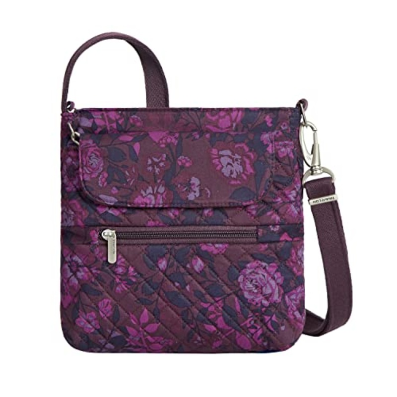 Travelon Anti-Theft Classic Mini Shoulder Bag - Wine Rose