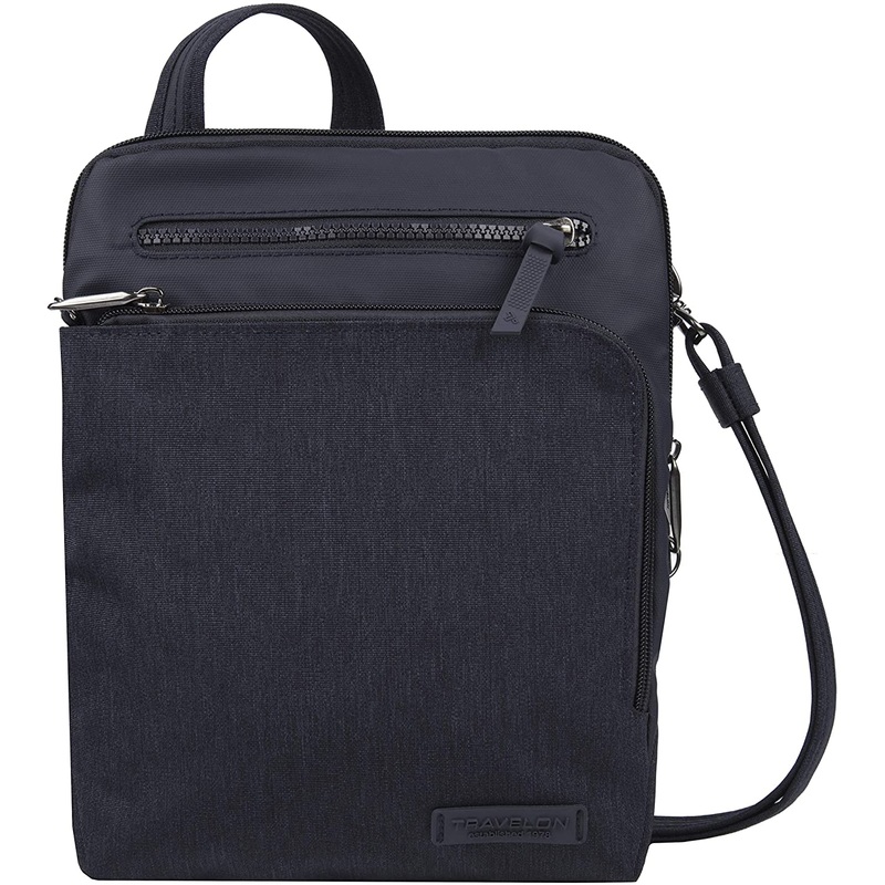 Travelon Anti-Theft Metro Small Crossbody- Navy Heather