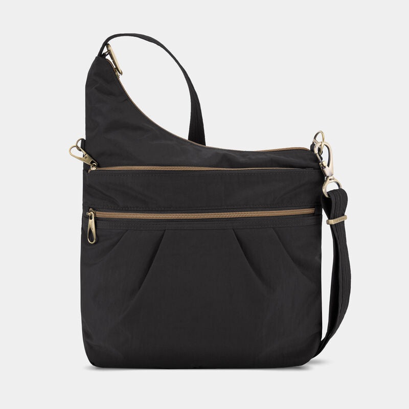 Travelon Anti-Theft Signature 3 Compartment Crossbody-Black