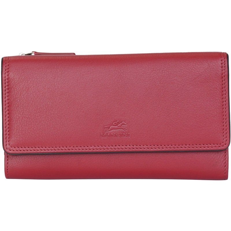 Mancini Sonoma Womens Medium Clutch Wallet with Enhanced RFID Protection