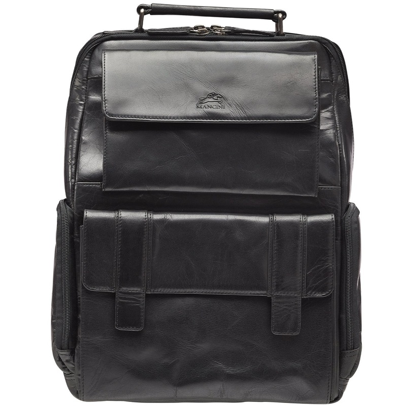 Mancini BUFFALO Backpack with RFID Secure Pocket for 15.6 Laptop
