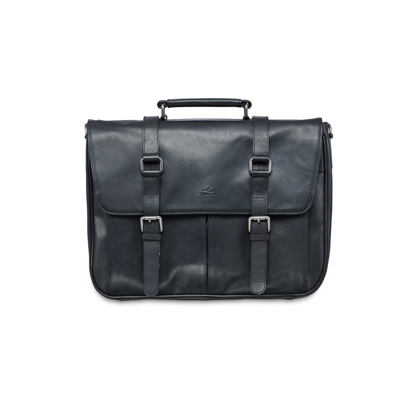 Mancini BUFFALO Single Compartment Briefcase for 15'' Laptop (RFID Blocking)